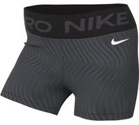 NIKE Women's Damen Pro Dri-fit Mr 3in AOP Short (Ca. 7,5 Cm), Anthracite/White, XXL