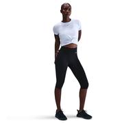 Nike Women's Df One Hr Capri Wt Leggings, Black/White, L