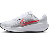 NIKE Women's Downshifter 13 Sneaker, White Bright Crimson Wolf Grey Black, 4.5 UK