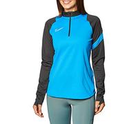 Nike Women's Dri-FIT Academy Pro Long Sleeve Zip Top, Foto Blu/Antracite/Foto Blu/Bianco, S