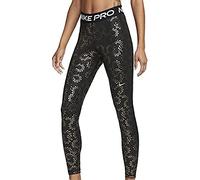 NIKE Women's Dri Fit Mr Aop Compression Pants, Black/White, M
