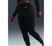 Nike Women's Dri-FIT One High Waisted 7/8 Leggings - Black/White - Size: XL