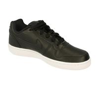 Nike Womens Ebernon Low Black Trainers Leather - Size UK 6.5