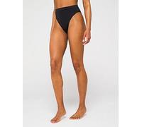 NIKE Women's High Waist Bottom Bikini, Womens, NESSB347-001, Black, XXL