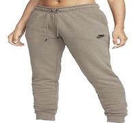 NIKE Women's Essential Reg Flc Mr Pants, Olive Grey/Black, XS