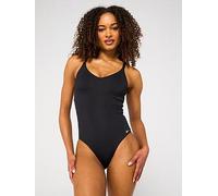 Nike Womens Essential V Neck One Piece Swimsuit, Black, Size L, Women Black