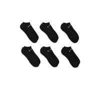 Nike Everyday Cushioned Training No Show Socks (6 Pairs) L 8-11 Black/White