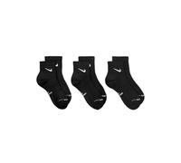 Nike Women's Everyday Elevated Ankle Socks (3 Pairs) - Black - Size: Medium
