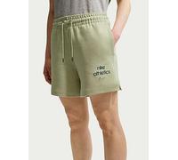Nike Womens Fleece Boyfriend Shorts, Olive Aura, Size M, Women Olive Aura