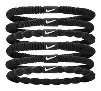 Nike Women's Flex Hair Tie Hair Scrunchie Pack of 6, Black/White, One Size