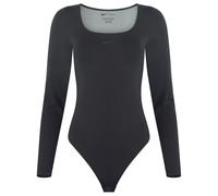Nike Women's Form Longsleeve Bodysuit Black/Smoke Grey Medium