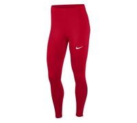 Nike Womens Full Length Solid Patterned Leggings in University Red - Size 8 UK