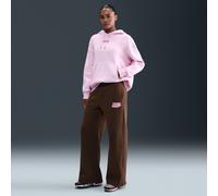 Nike Women's High-Waisted Wide-Leg Trousers - Brown - Cotton/Polyester XL (UK 20-22)