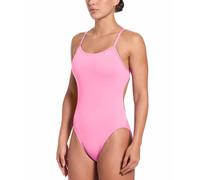 Nike Womens Hydrastrong Solid Cut-Out One Piece Swimsuit - Pink Glow