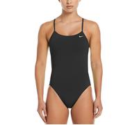 NIKE Women's Cut-Out One Piece Swimsuit, Black/White, 36