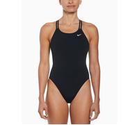 Nike Women's HydraStrong Solid Spiderback 1-Piece Swimsuit - Black - Size: 36