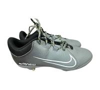 Nike Women's Hyperdiamond 4 Pro Metal Fastpitch Softball Cleats, Grey/Black Pro Model, 11