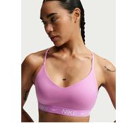 Nike Women's Indy Light Support Sports Bra - Light Magenta/White - Pink - Size: Medium