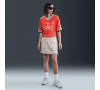 Nike Women's Jacquard Striped Skirt - Brown - Polyester L (UK 16-18)