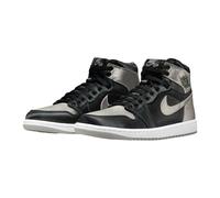 Nike Womens/Ladies Air Jordan 1 Leather Trainers - Black/White/Off White - 4 UK - Black/White/Off White - 100% Mixed