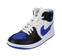 Nike Womens/Ladies Air Jordan 1 Leather Trainers - Blue/Grey/Black - 3.5 UK - Blue/Grey/Black - 100% Mixed