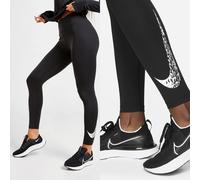 Nike Womens Leggings Black Mid Rise Sportswear Gym Bottom Jogging Activewear
