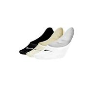 NIKE Women's Lightweight No-show 3-pair No show Socks 3 Pair , Black Beige White, S