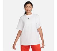 Nike Womens Logo T Shirt in .White/Black - Size 10 UK