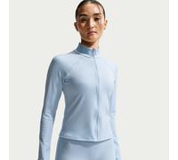 Nike Women's Long-Sleeve Jacket - Blue - Polyester/Elastane XL (UK 20-22)