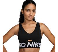 Nike Women's Indy Plunge Non Wired Medium Impact Sports Bra 12 (M) Black
