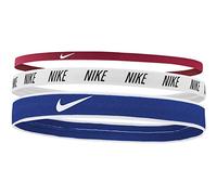 Nike Women's Mixed Width Headbands, 3PK Headbands, Gym Red/White/Game Royal, One Size