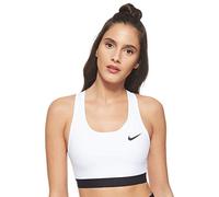 NIKE Women's Nike Med Band Non Pad Sports Bra, White/Black/(Black), XXL UK
