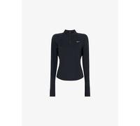 Nike Womens Nike Tempo Long-Sleeves Woven Top Black/(Reflective Silv) XS
