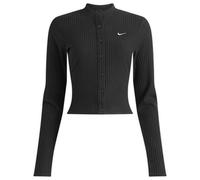 Nike Women's NSW Chill knit Ribbed Cardigan Black/Sail