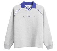 Nike Women's NSW Phoenix Polo Top Pure Platinum/Htr/Lapis Medium