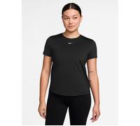 Nike Women's One Classic Dri-FIT Short-Sleeve Top - Black/White - Size: XL