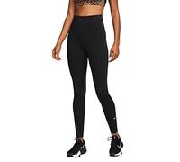 NIKE Women's One Df Hr Leggings, Black White, S UK