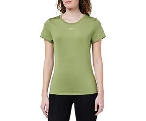 NIKE Women's One Dri Fit Slim T Shirt, Alligator/White, S UK