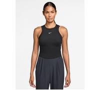 Nike Womens Training Dri-FIT Cropped Tank Top, Black/White, Size Xl, Women Black/White