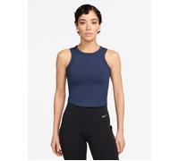 Nike Women's One Fitted Dri-FIT Cropped Tank Top - Midnight Navy - Blue - Size: Medium