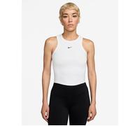 Nike Womens One Fitted Dri-FIT Crop Tank Top - White - Size XS