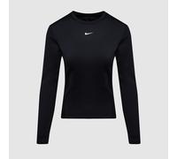 Nike Womens One Fitted LS Shirt Black White