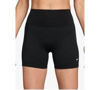 Nike Women's One High Waisted 5" Biker Shorts - Black/White - Size: Large