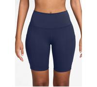 Nike Women's One High Waisted 8" Biker Shorts - Midnight Navy - XS - Blue