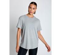 Nike Women's One Relaxed Dri-FIT Short-Sleeve Top - Smoke Grey/Heather - Size: XL