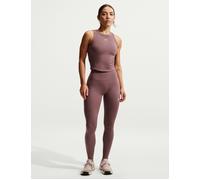 Nike Women's One Seamless Front High Waisted Leggings - Tattoo/White - Purple - Size: Large