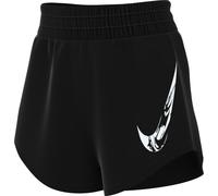Nike Women's One Swh Hb Df Mr Br SRT Shorts, Black/White, XL