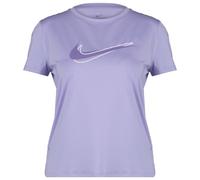 Nike One Swoosh Women's Dri-FIT Short-Sleeve Running Top - Purple - Polyester/Elastane XS (UK 4-6)