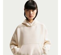 Nike Women's Oversized Fleece Pullover Hoodie - White - Modal/Polyester M (UK 12-14)