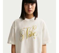 Nike Women's Oversized Short-Sleeve T-Shirt - White - Cotton XL (UK 20-22)